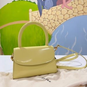 BY FAR Leather Handle Bag w/ Strap